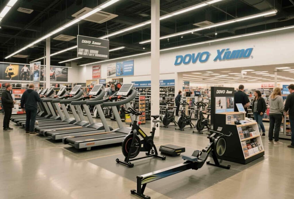 Canadian shoppers are selecting fitness equipment in-store