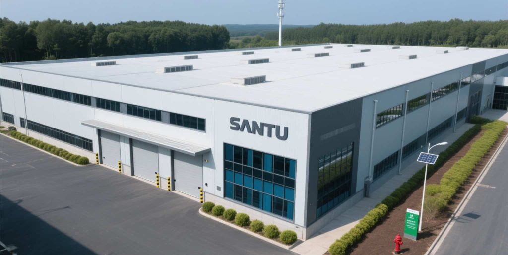SanTu modern storage center, spacious inlet and outlet channels, clean and orderly environment