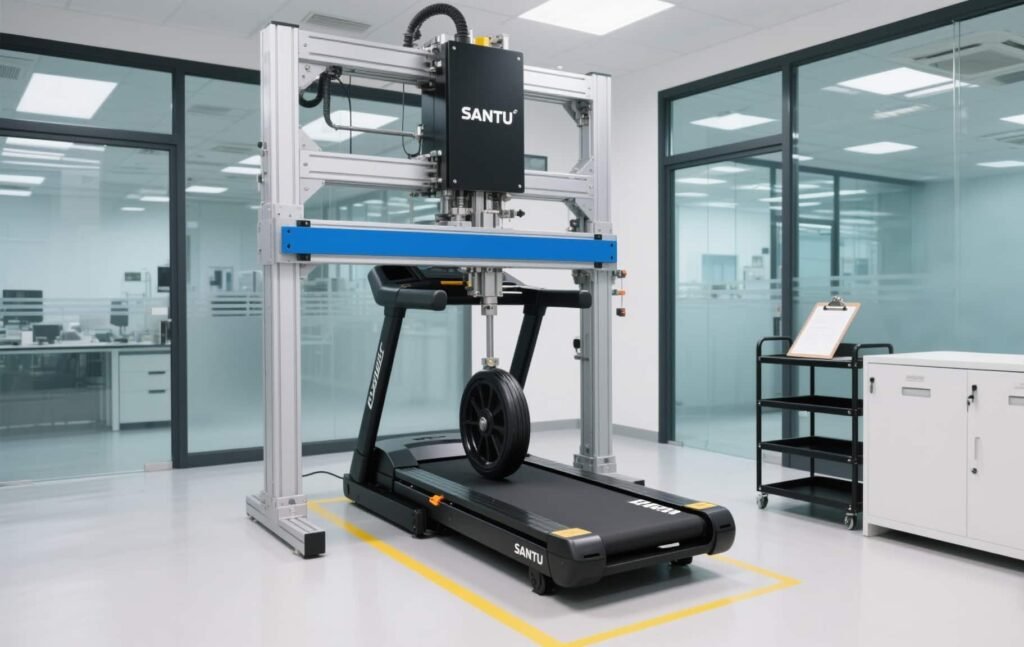 SanTu treadmill undergoing durability test